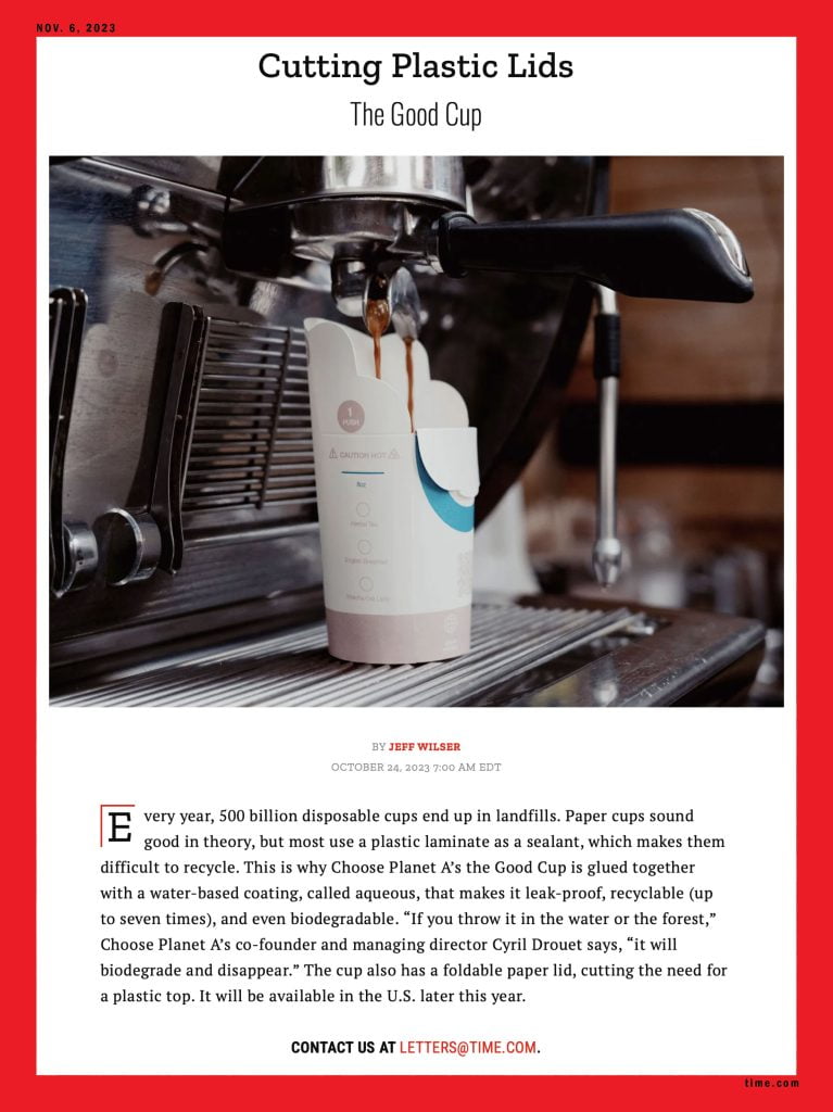 THE GOOD CUP - TIME's Best Innovations 2023 article - The Good Cup